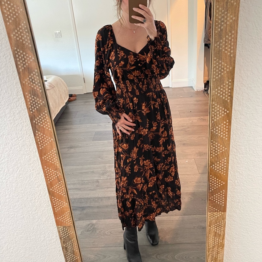 Bohme midi maxi floral dress